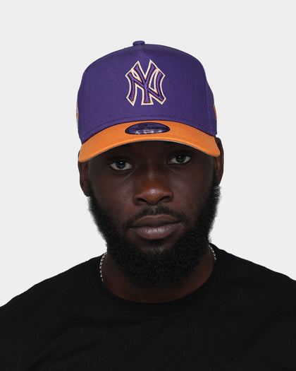 New Era New York Yankees "Purple Valley" 9FORTY A-Frame Snapback Purple/Orange