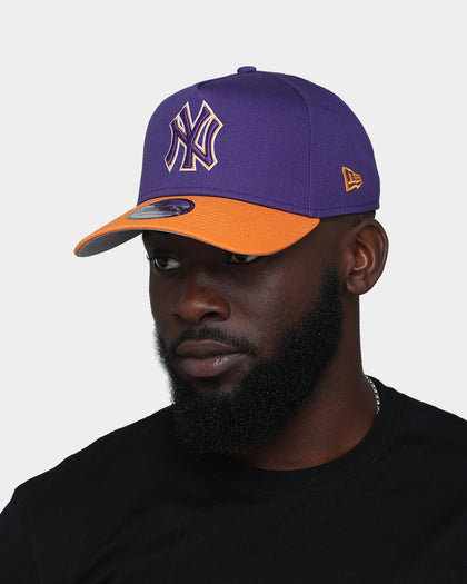New Era New York Yankees "Purple Valley" 9FORTY A-Frame Snapback Purple/Orange