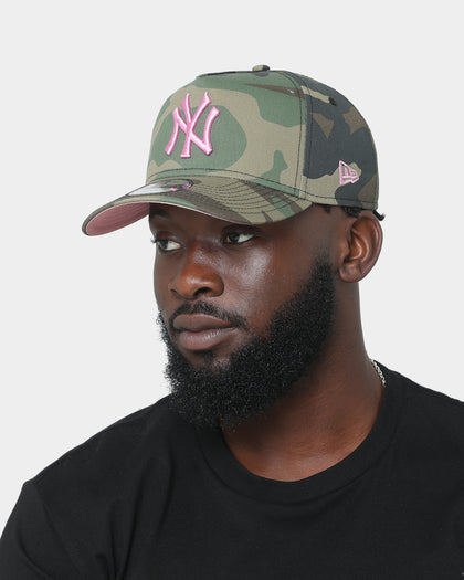 New Era New York Yankees "Camo Twist" 9FORTY A-Frame Snapback Camo Pink