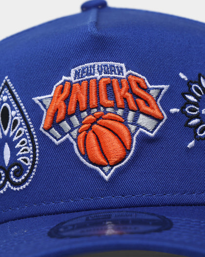 New Era New York Knicks 'OG Team Paisley Embroidery' 9FORTY A-Frame Snapback Original Team Colours