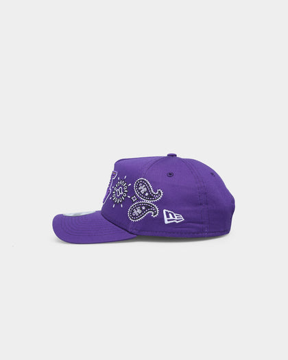 New Era Los Angeles Lakers 'OG Team Paisley Embroidery' 9FORTY A-Frame Snapback Original Team Colours