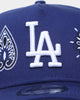 New Era Los Angeles Dodgers 'OG Team Paisley Embroidery' 9FORTY A-Frame Snapback Original Team Colours