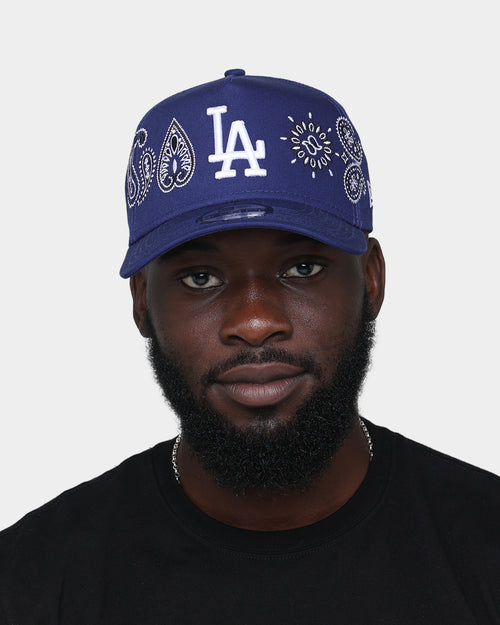 New Era Los Angeles Dodgers 'OG Team Paisley Embroidery' 9FORTY A-Frame Snapback Original Team Colours