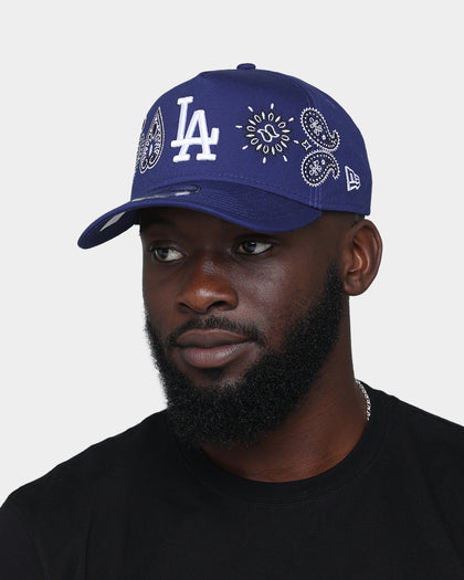 New Era Los Angeles Dodgers 'OG Team Paisley Embroidery' 9FORTY A-Frame Snapback Original Team Colours
