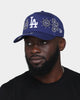 New Era Los Angeles Dodgers 'OG Team Paisley Embroidery' 9FORTY A-Frame Snapback Original Team Colours