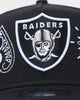 New Era Las Vegas Raiders 'OG Team Paisley Embroidery' 9FORTY A-Frame Snapback Original Team Colours
