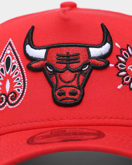 New Era Chicago Bulls 'OG Team Paisley Embroidery' 9FORTY A-Frame Snapback Original Team Colours
