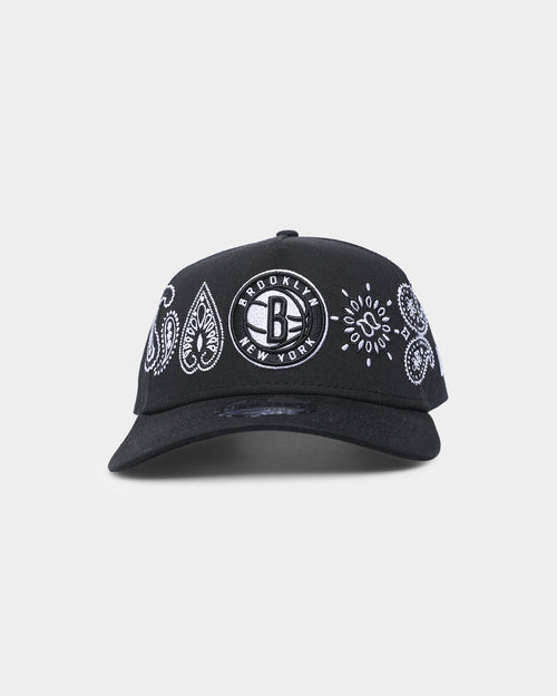 New Era Brooklyn Nets 'OG Team Paisley Embroidery' 9FORTY A-Frame Snapback Original Team Colours