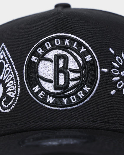 New Era Brooklyn Nets 'OG Team Paisley Embroidery' 9FORTY A-Frame Snapback Original Team Colours