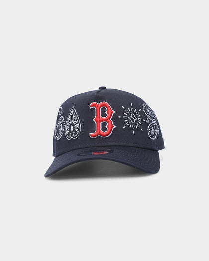 New Era Boston Red Sox 'OG Team Paisley Embroidery' 9FORTY A-Frame Snapback Original Team Colours