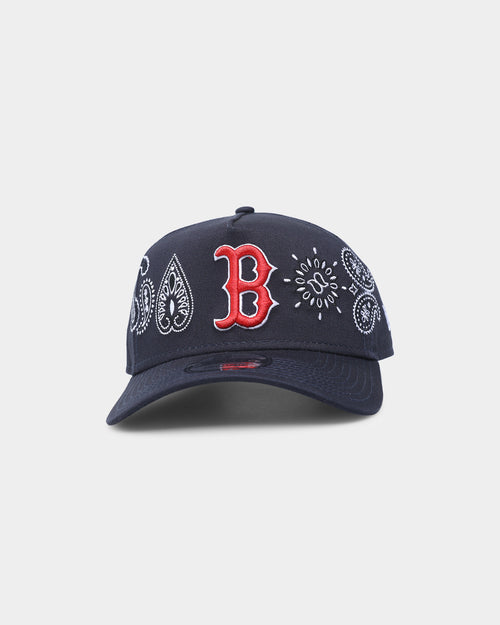 New Era Boston Red Sox 'OG Team Paisley Embroidery' 9FORTY A-Frame Snapback Original Team Colours