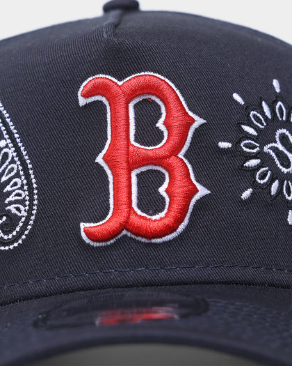New Era Boston Red Sox 'OG Team Paisley Embroidery' 9FORTY A-Frame Snapback Original Team Colours