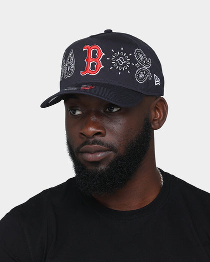 New Era Boston Red Sox 'OG Team Paisley Embroidery' 9FORTY A-Frame Snapback Original Team Colours