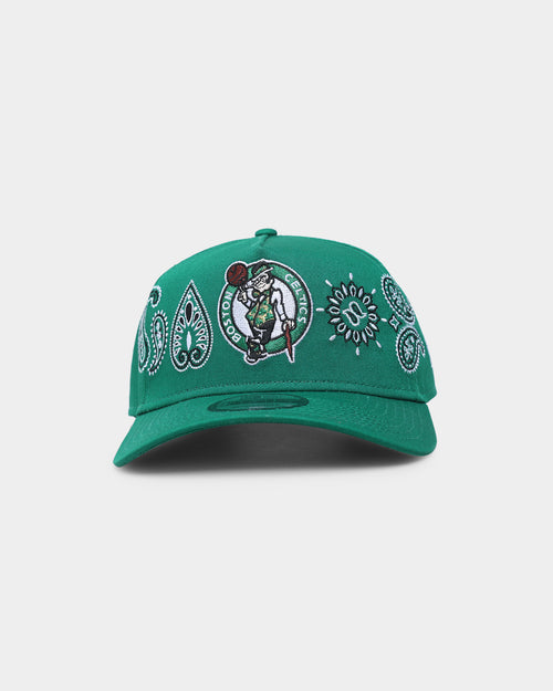 New Era Boston Celtics 'OG Team Paisley Embroidery' 9FORTY A-Frame Snapback Original Team Colours