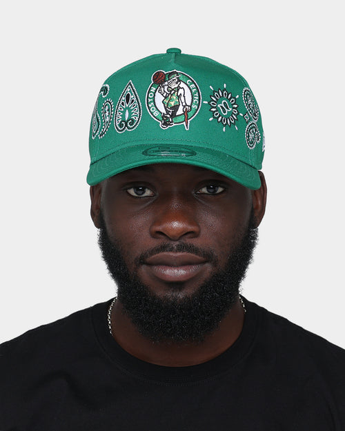 New Era Boston Celtics 'OG Team Paisley Embroidery' 9FORTY A-Frame Snapback Original Team Colours