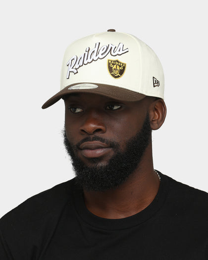 New Era Las Vegas Raiders 'Cereal' 9FORTY A-Frame Snapback Chrome White/Walnut