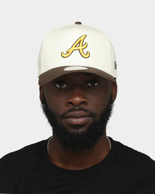 New Era Atlanta Braves 'Cereal' 9FORTY A-Frame Snapback Chrome White/Walnut