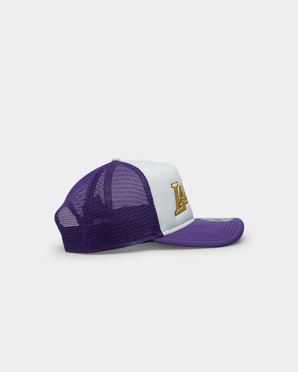 New Era Los Angeles Lakers 9Forty A-Frame Trucker White/Purple