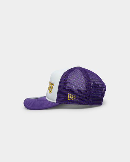 New Era Los Angeles Lakers 9Forty A-Frame Trucker White/Purple