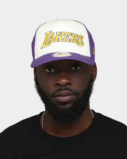 New Era Los Angeles Lakers 9Forty A-Frame Trucker White/Purple