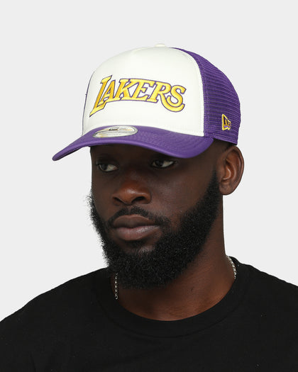 New Era Los Angeles Lakers 9Forty A-Frame Trucker White/Purple