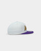 New Era Los Angeles Lakers Script Two Tone 59FIFTY Fitted White/Purple
