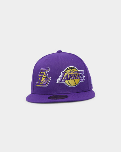 New Era Los Angeles Lakers Two Logo Original Team Colours 59FIFTY Fitted Purple
