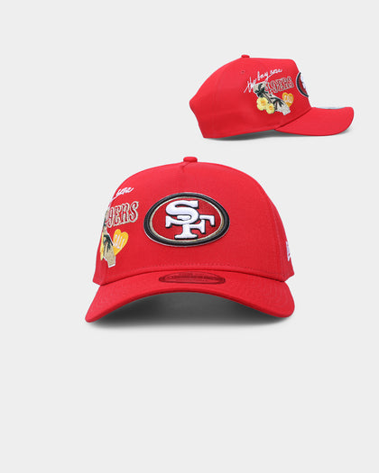 New Era San Francisco 49ers 'City Cluster' 9FORTY A-Frame Snapback Red