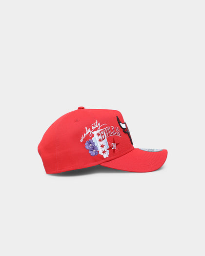 New Era Chicago Bulls 'City Cluster' 9FORTY A-Frame Snapback Red