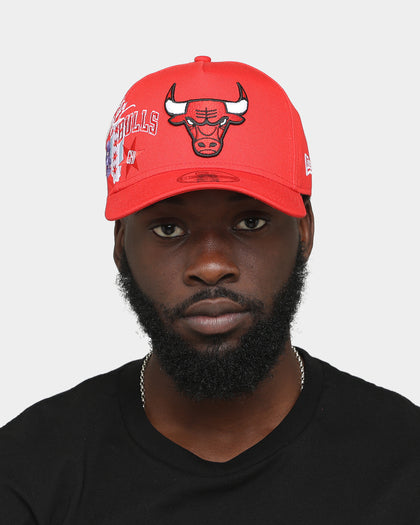 New Era Chicago Bulls 'City Cluster' 9FORTY A-Frame Snapback Red