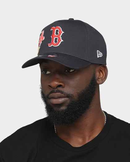 New Era Boston Red Sox 'City Cluster' 9FORTY A-Frame Snapback Black