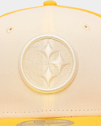 New Era Pittsburg Steelers 'Tonal Two-Tone' 59FIFTY Fitted Light Beige