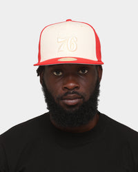 New Era Philadelphia 76ers 'Tonal Two-Tone' 59FIFTY Fitted Light Beige