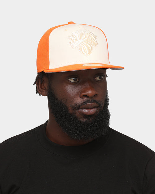 New Era New York Knicks 'Tonal Two-Tone' 59FIFTY Fitted Light Beige