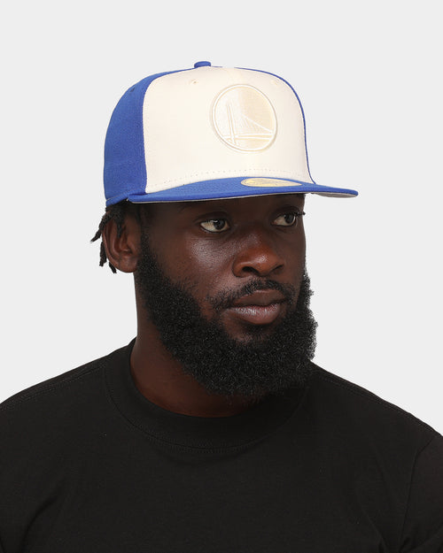 New Era Golden State Warriors 'Tonal Two-Tone' 59FIFTY Fitted Light Beige