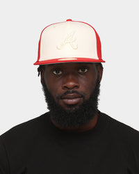 New Era Atlanta Braves 'Tonal Two-Tone' 59FIFTY Fitted Light Beige