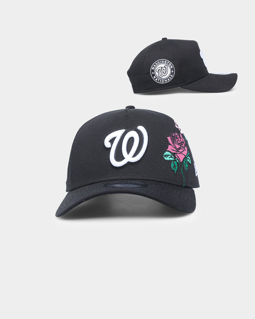New Era Washington Nationals 'Flower' 9FORTY A-Frame Snapback Black/Floral