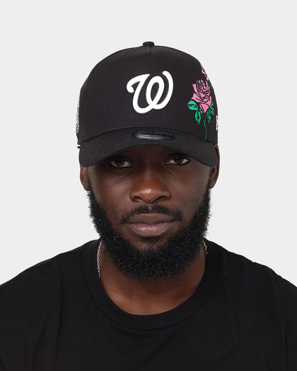 New Era Washington Nationals 'Flower' 9FORTY A-Frame Snapback Black/Floral