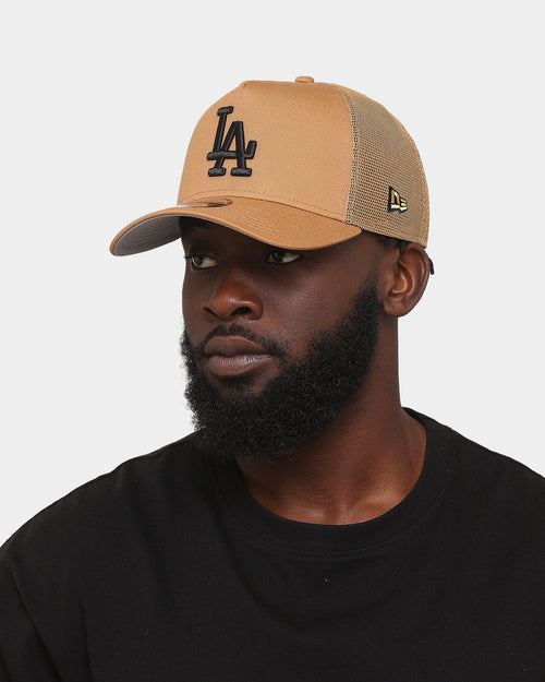 New Era Los Angeles Dodgers 'Wheat' 9FORTY A-Frame Trucker Snapback Wheat/Black