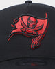 New Era Tampa Bay Buccaneers "Scarlet Bottom" 9FORTY A-Frame Snapback Black/Scarlet