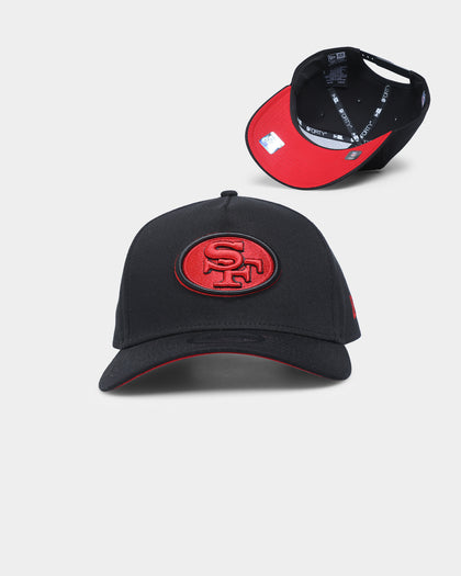 New Era San Francisco 49ers "Scarlet Bottom" 9FORTY A-Frame Snapback Black/Scarlet