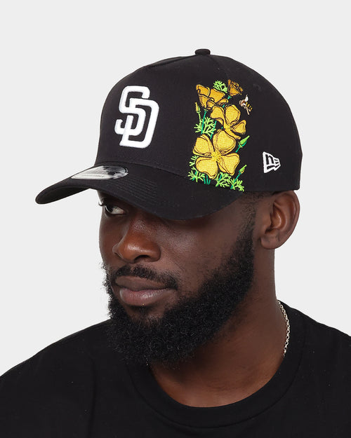 New Era San Diego Padres 'Flower' 9FORTY A-Frame Snapback Black/Floral