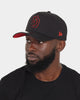 New Era San Diego Padres "Scarlet Bottom" 9FORTY A-Frame Snapback Black/Scarlet