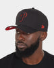 New Era Philadelphia Phillies "Scarlet Bottom" 9FORTY A-Frame Snapback Black/Scarlet