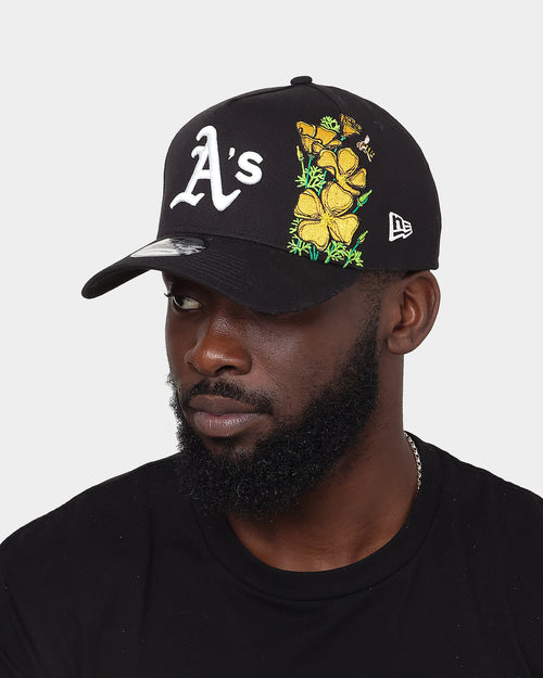 New Era Oakland Athletics 'Flower' 9FORTY A-Frame Snapback Black/Floral