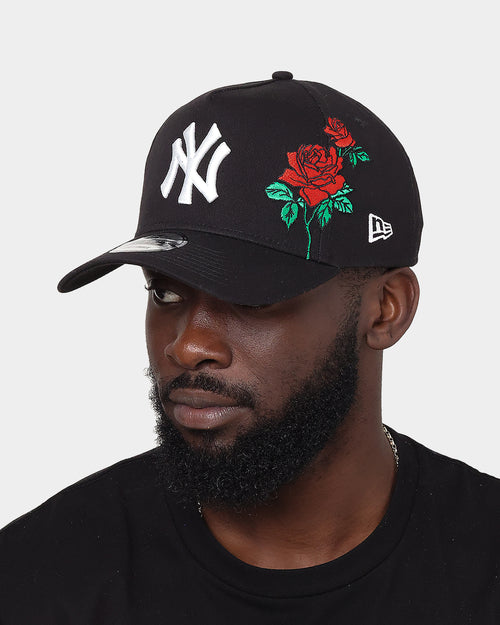 New Era New York Yankees 'Flower' 9FORTY A-Frame Snapback Black/Floral