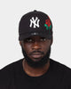 New Era New York Yankees 'Flower' 9FORTY A-Frame Snapback Black/Floral