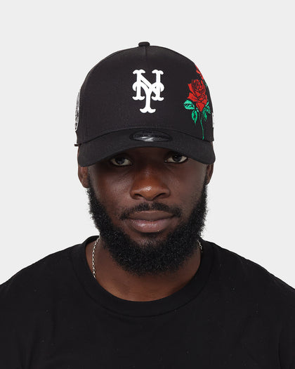 New Era New York Mets 'Flower' 9FORTY A-Frame Snapback Black/Floral