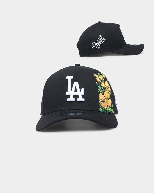 New Era Los Angeles Dodgers 'Flower' 9FORTY A-Frame Snapback Black/Floral