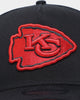 New Era Kansas City Chiefs "Scarlet Bottom" 9FORTY A-Frame Snapback Black/Scarlet